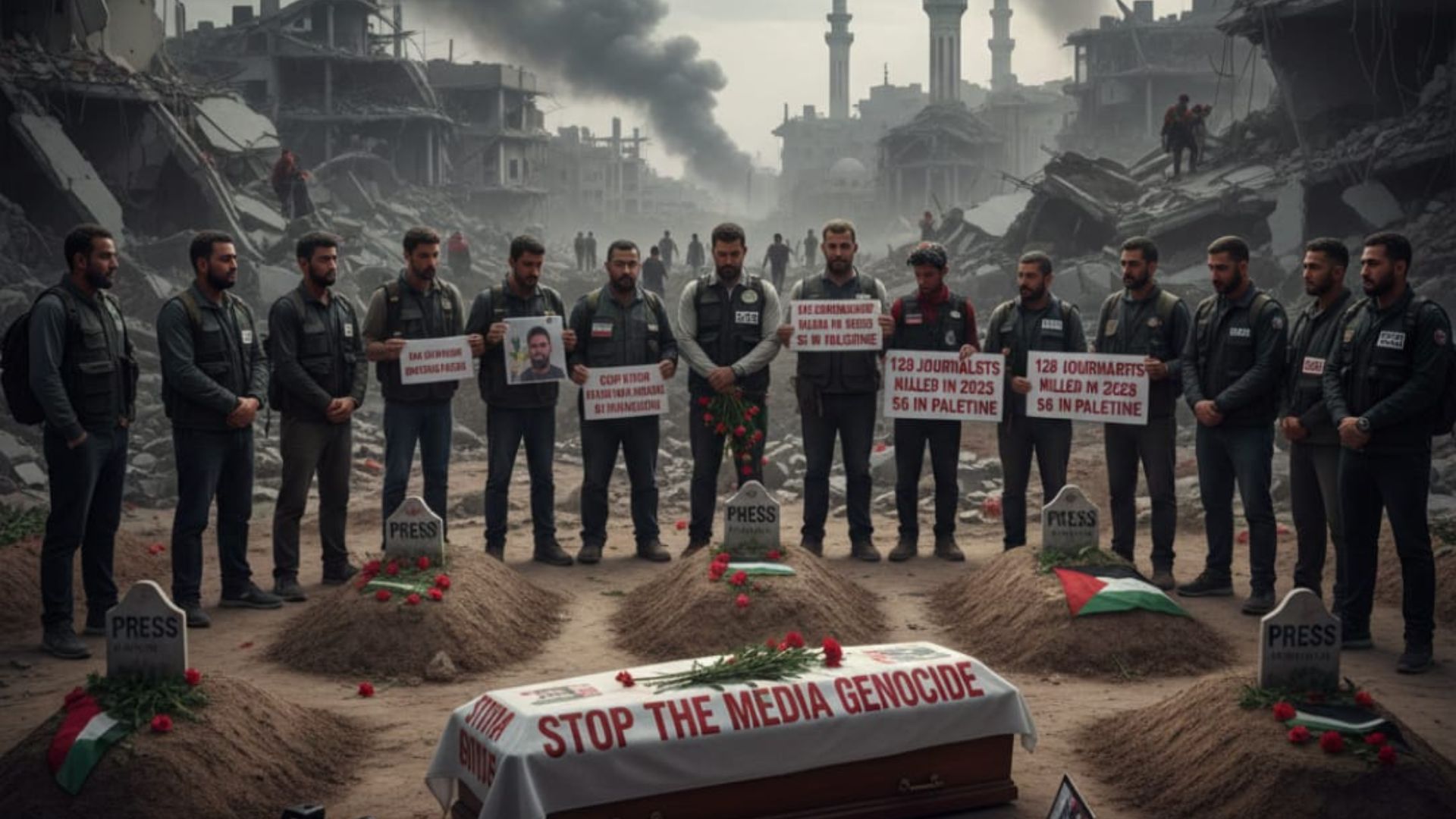 Palestina, Kuburan Jurnalis Dunia 2025